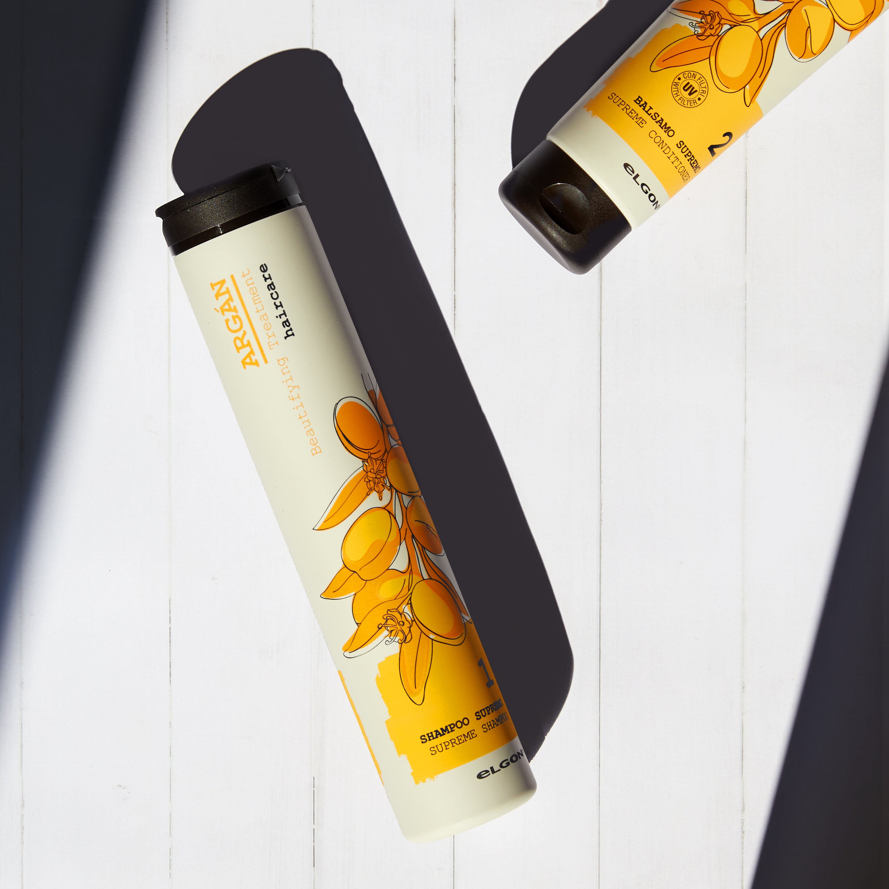 SUPREME SHAMPOO - LÀM SẠCH VỚI DẦU GỘI ARGAN ARGÁN a valuable nutrient to give hair vigour and vitality